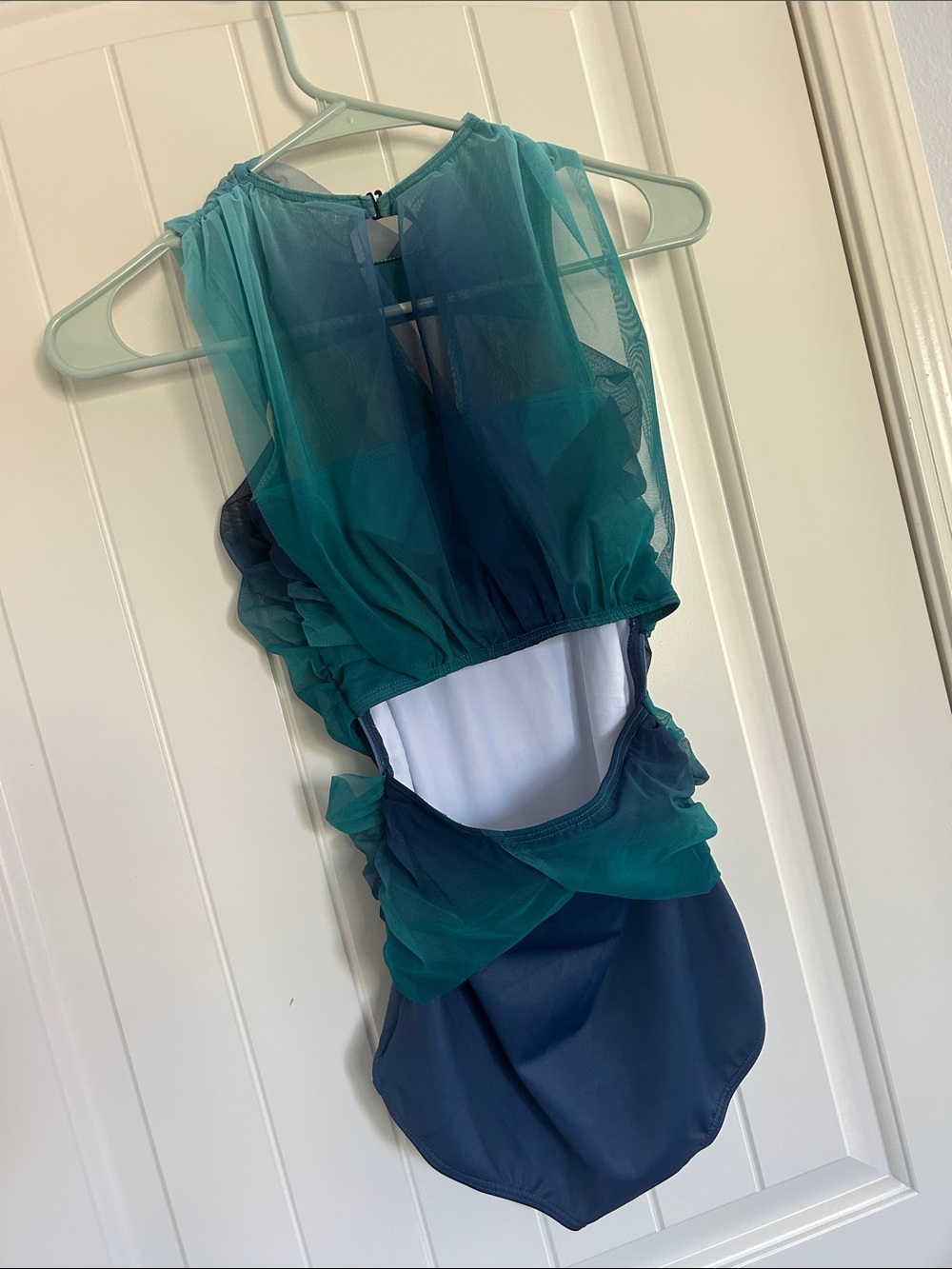 Weissman style 14892 in ombré blues. Size XSA. Lyrical dance costumes. Altered. - Picture 7 of 10